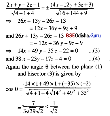 CHSE Odisha Class 12 Math Solutions Chapter 13 Three Dimensional Geometry Ex 13(b) Q.9.2