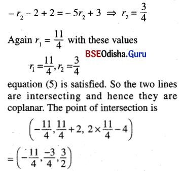 CHSE Odisha Class 12 Math Solutions Chapter 13 Three Dimensional Geometry Ex 13(c) Q.14.1