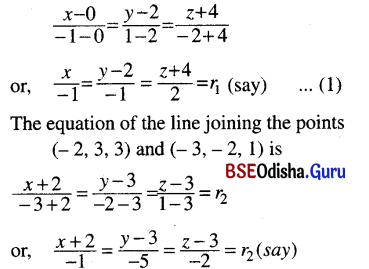 CHSE Odisha Class 12 Math Solutions Chapter 13 Three Dimensional Geometry Ex 13(c) Q.14