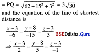 CHSE Odisha Class 12 Math Solutions Chapter 13 Three Dimensional Geometry Ex 13(c) Q.27.1