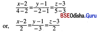 CHSE Odisha Class 12 Math Solutions Chapter 13 Three Dimensional Geometry Ex 13(c) Q.3(3)