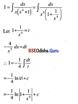 CHSE Odisha Class 12 Math Solutions Chapter 9 Integration Additional Exercise Q.21