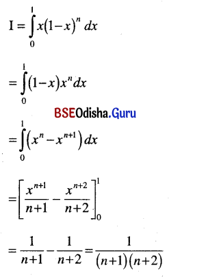 CHSE Odisha Class 12 Math Solutions Chapter 9 Integration Additional Exercise Q.30
