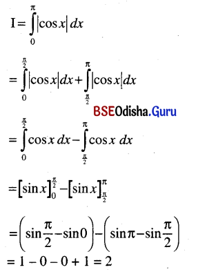 CHSE Odisha Class 12 Math Solutions Chapter 9 Integration Additional Exercise Q.37