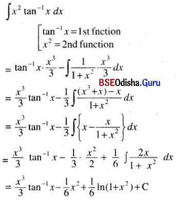 CHSE Odisha Class 12 Math Solutions Chapter 9 Integration Ex 9(e) Q.4(5)