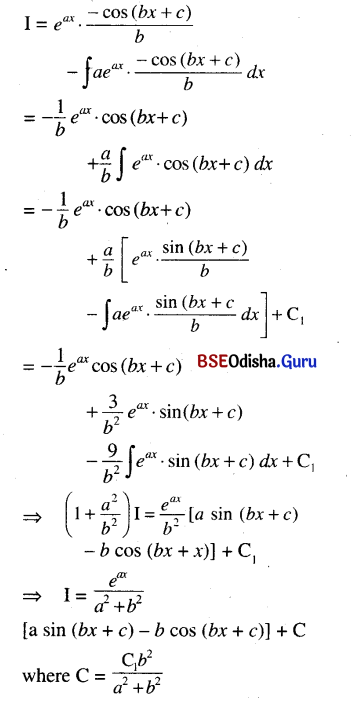 CHSE Odisha Class 12 Math Solutions Chapter 9 Integration Ex 9(e) Q.5(5)