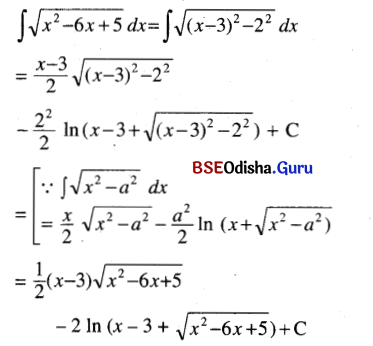 CHSE Odisha Class 12 Math Solutions Chapter 9 Integration Ex 9(g) Q.3(4)