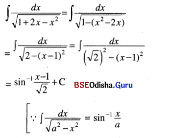 CHSE Odisha Class 12 Math Solutions Chapter 9 Integration Ex 9(g) Q.3(5)