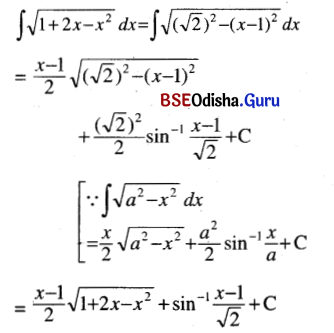 CHSE Odisha Class 12 Math Solutions Chapter 9 Integration Ex 9(g) Q.3(6)