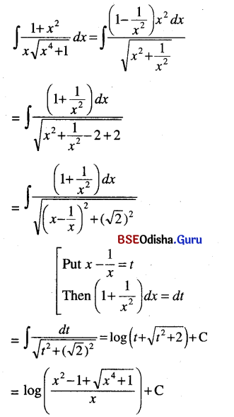 CHSE Odisha Class 12 Math Solutions Chapter 9 Integration Ex 9(g) Q.5(2)