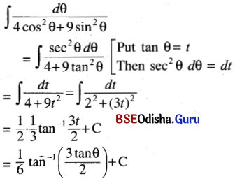 CHSE Odisha Class 12 Math Solutions Chapter 9 Integration Ex 9(h) Q.4(3)