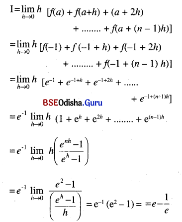 CHSE Odisha Class 12 Math Solutions Chapter 9 Integration Ex 9(i) Q.2