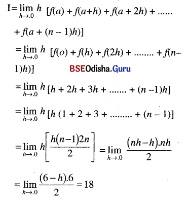 CHSE Odisha Class 12 Math Solutions Chapter 9 Integration Ex 9(i) Q.3