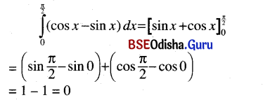 CHSE Odisha Class 12 Math Solutions Chapter 9 Integration Ex 9(j) Q.2(1)