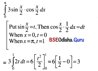 CHSE Odisha Class 12 Math Solutions Chapter 9 Integration Ex 9(j) Q.2(4)