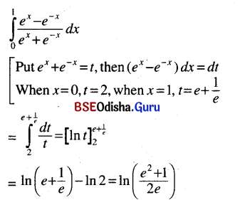 CHSE Odisha Class 12 Math Solutions Chapter 9 Integration Ex 9(j) Q.3(4)