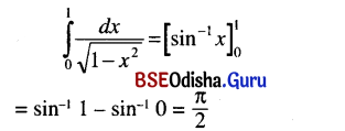 CHSE Odisha Class 12 Math Solutions Chapter 9 Integration Ex 9(j) Q.4(1)