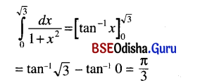 CHSE Odisha Class 12 Math Solutions Chapter 9 Integration Ex 9(j) Q.4(3)