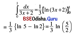 CHSE Odisha Class 12 Math Solutions Chapter 9 Integration Ex 9(j) Q.5(1)