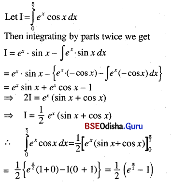 CHSE Odisha Class 12 Math Solutions Chapter 9 Integration Ex 9(j) Q.7(7)