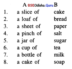 Match the items in Column ‘A’ with suitable items in Column-‘B’ 1