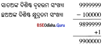 BSE Odisha 6th Class Maths Solutions Chapter 4 ସ୍ଵାଭାବିକ ସଂଖ୍ୟା Ex 4.1