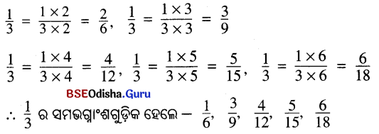 BSE Odisha 6th Class Maths Solutions Chapter 5 ଭଗ୍ନ ସଂଖ୍ୟା Ex 5.5 1