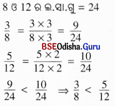BSE Odisha 6th Class Maths Solutions Chapter 5 ଭଗ୍ନ ସଂଖ୍ୟା Ex 5.7 2