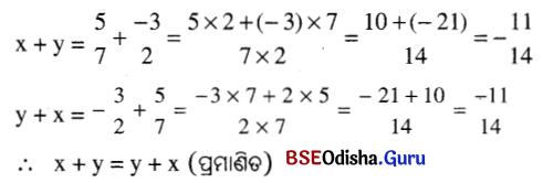 BSE Odisha 7th Class Maths Solutions Chapter 5 ପରିମେୟ ସଂଖ୍ୟା Ex 5.2