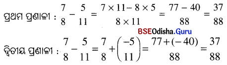 BSE Odisha 7th Class Maths Solutions Chapter 5 ପରିମେୟ ସଂଖ୍ୟା InText Questions 1
