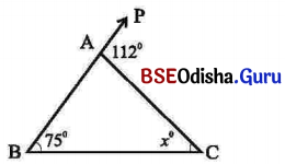 BSE Odisha 7th Class Maths Solutions Chapter 7 ତ୍ରିଭୁଜର ଧର୍ମ Ex 7.2 Q.8