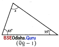 BSE Odisha 7th Class Maths Solutions Chapter 7 ତ୍ରିଭୁଜର ଧର୍ମ Ex 7.3 Q.1