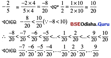 BSE Odisha 8th Class Maths Solutions Algebra Chapter 2 ପରିମେୟ ସଂଖ୍ୟା Ex 2(b) - 6