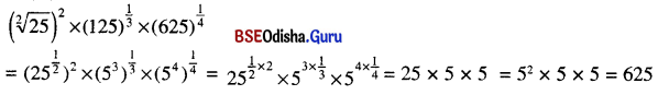 BSE Odisha 8th Class Maths Solutions Algebra Chapter 5 ସୂଚକ ତତ୍ତ୍ଵ Ex 5(d) - 7