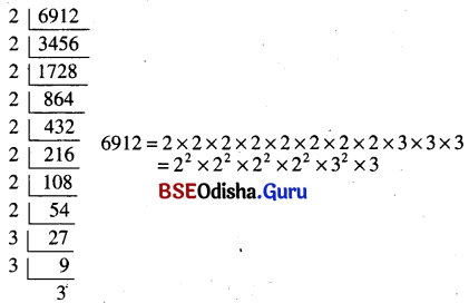 BSE Odisha 8th Class Maths Solutions Algebra Chapter 6 ବର୍ଗ-ବର୍ଗମୂଳ ଏବଂ ଘନ-ଘନମୂଳ Ex 6(d) - 3