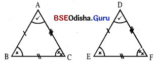BSE Odisha 9th Class Maths Notes Geometry Chapter 2 ତ୍ରିଭୁଜମାନଙ୍କ ସର୍ବସମତା 2