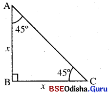 BSE Odisha 9th Class Maths Notes Geometry Chapter 7 ତ୍ରିକୋଣମିତି 4