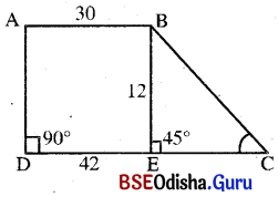 BSE Odisha 9th Class Maths Solutions Geometry Chapter 5 ପରିମିତି Ex 5(d ...