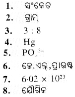 BSE Odisha 9th Class Physical Science Important Questions Chapter 3ପରମାଣୁ ଓ ଅଣୁ - 11