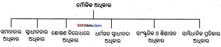 BSE Odisha 9th Class Political Science Notes Chapter 1 ମୌଳିକ ଅଧୂକାର Q.1