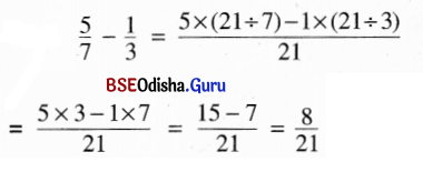 BSE Odisha 6th Class Maths Solutions Chapter 5 ଭଗ୍ନ ସଂଖ୍ୟା InText Questions 8