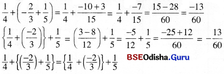 BSE Odisha 8th Class Maths Notes Algebra Chapter 2 ପରିମେୟ ସଂଖ୍ୟା - 13