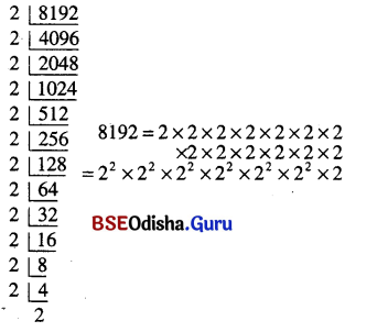 BSE Odisha 8th Class Maths Notes Algebra Chapter 6 ବର୍ଗ-ବର୍ଗମୂଳ ଏବଂ ଘନ-ଘନମୂଳ - 6
