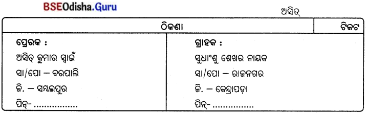 CHSE Odisha Class 12 Odia Grammar ଦରଖାସ୍ତ ଓ ପତ୍ରଲିଖନ 3