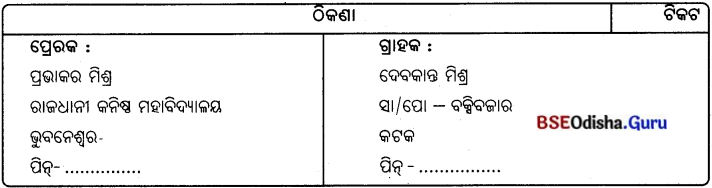 CHSE Odisha Class 12 Odia Grammar ଦରଖାସ୍ତ ଓ ପତ୍ରଲିଖନ 4
