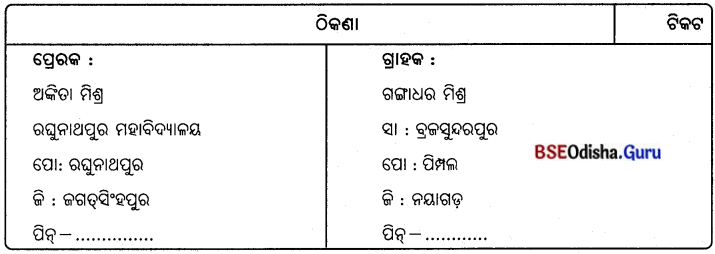 CHSE Odisha Class 12 Odia Grammar ଦରଖାସ୍ତ ଓ ପତ୍ରଲିଖନ 7