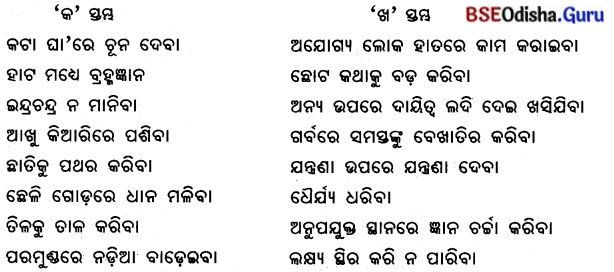 CHSE Odisha Class 12 Odia Grammar ବ୍ୟାକରଣ 1