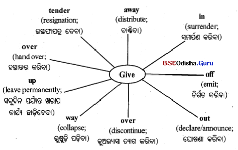 BSE Odisha 10th Class English Grammar Solutions Chapter 6 Phrasal Verbs 5