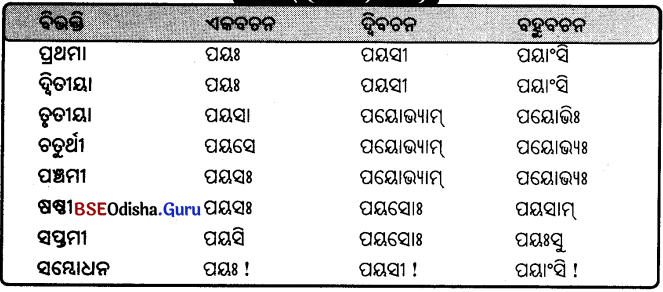 BSE Odisha 9th Class Sanskrit Grammar Solutions Chapter 8 ଶବ୍ଦ ରୂପ 28