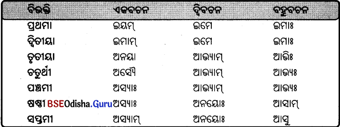 BSE Odisha 9th Class Sanskrit Grammar Solutions Chapter 8 ଶବ୍ଦ ରୂପ 39